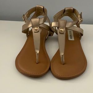 Gold Steve Madden sandals